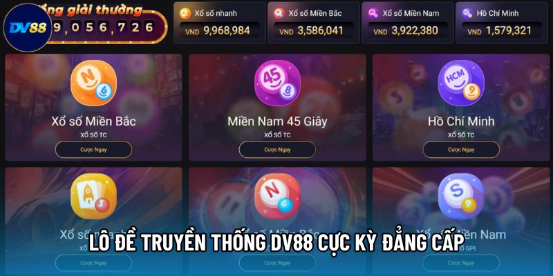 Lô đề truyền thống Dv88 cực kỳ đẳng cấp